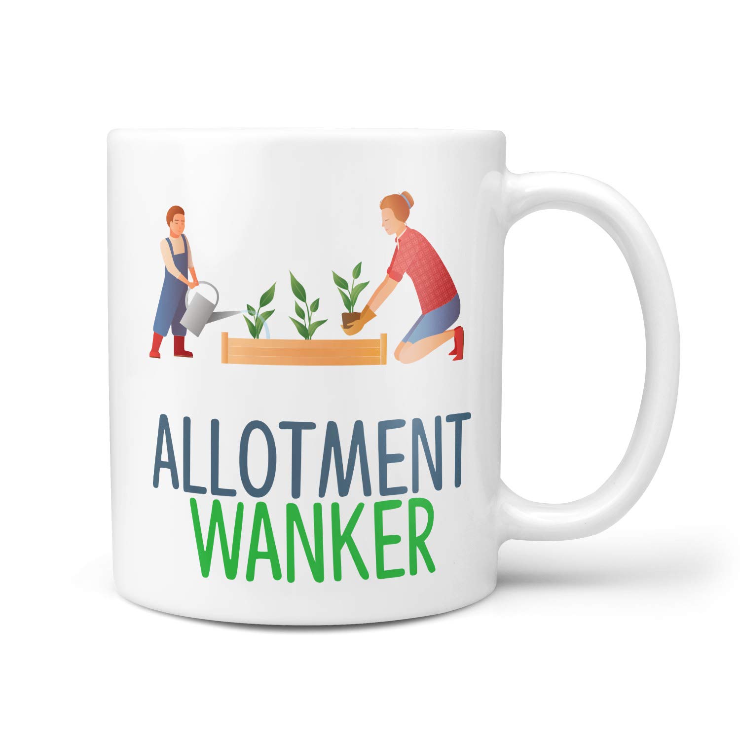 TeHe Gifts Funny Gift Idea for Allotment Garden Gardener Gift 10oz Ceramic Coffee Tea Present Birthday Mug