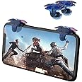 Newseego for Mobile Game Controller Trigger, [Upgraded Version] Mobile Controllers Colorful Trigger Sensitive Shoot and Aim Button for Rules of Survival Trigger for Android & iOS-Blue