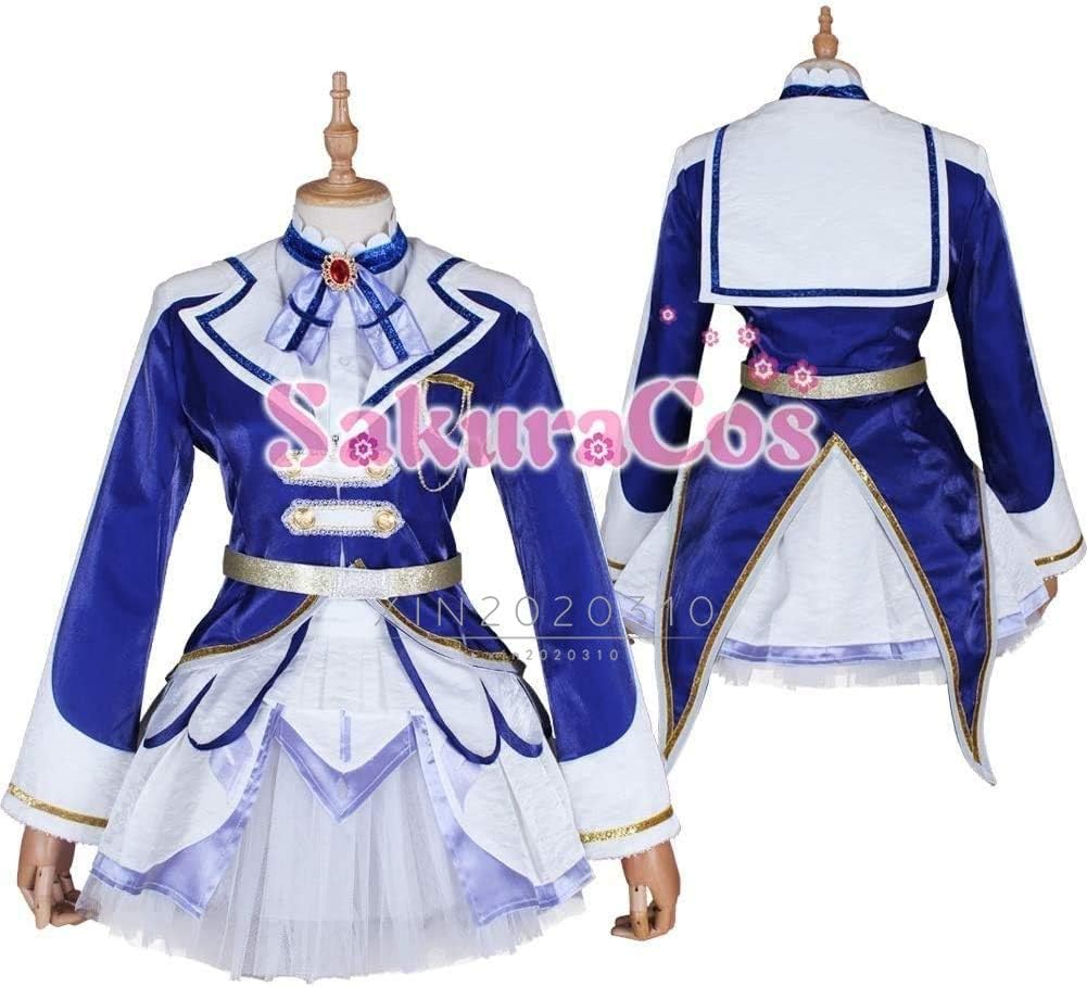 Amazon ラブライブ サンシャイン アクア 黒澤ダイヤ 劇場版 Brightest Melody Over The Rainbow コスプレ衣装 ウィッグ 靴別売り コスチューム 変身 仮装 ステージ服 舞台 ハロウィン クリスマス コスプレ 仮装 通販