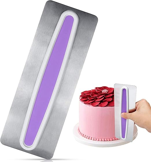Cake Smoother Scraper, Fondant Cake Stainless Steel Icing Polisher
