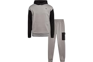 RBX Boys Sweatsuit Set - 2 Piece Fleece Sweat Sets with Pullover Hoodie Sweatshirt & Boys Joggers - Active Kids Matching Set