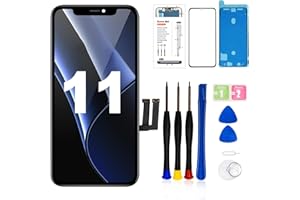 LMQ for iPhone 11 Screen Replacement,6.1 inch LCD Display 3D Touch Digitizer Assembly,Compatible with iPhone 11 Screen Replacement (Model A2111, A2223, A2221) with Repair Tools +Screen Protector