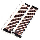 30CM M/M Breadboard Jumper Wires Kit,80 Pin Male to Male Ribbon Cables(2 X 40 Pcs)
