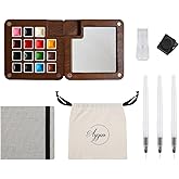 Mini Watercolor Paint Set,Portable mini Travel Watercolor kit, Pocket Watercolor Set with Paint,Art Supplies, for Artists, Amateur Hobbyists and Painting Lovers