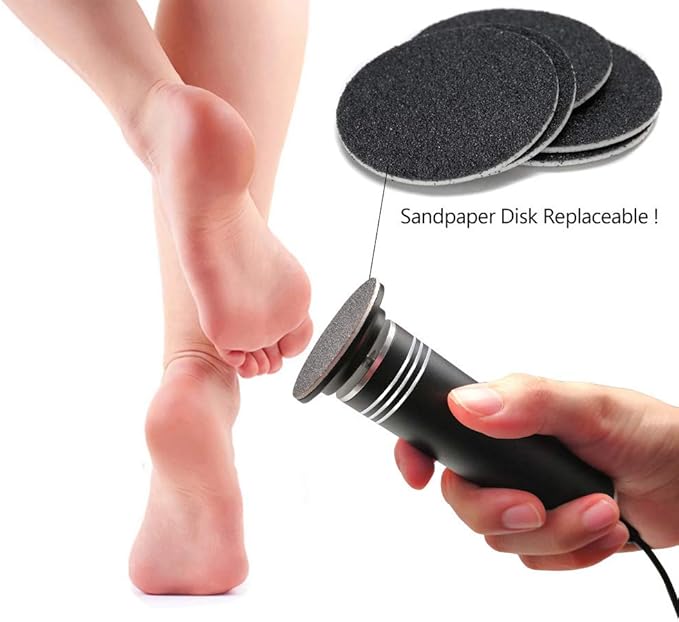 Upgraded Callus Remover Electric Foot File (Adjustable Speed) with
