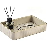 XNONE PU Leather Valet Tray,Desk Organizer Tray Nightstand Organizer Trinket Dish Storage Key Bowl Decorative Trays for Phone