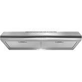 COSMO COS-5MU30 30 in. Delta Collection Ducted Under Cabinet Range Hood, Button Controls, Reusable Filters, LED Lights, Stainless Steel