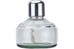 LVCHEN Alcohol Burner Lamp 150 ml Glass Bunsen Burners Lab Equipment Heating for Science Experiments and Home with Stainless Steel Cap