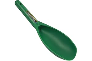 SE Green Prospector's Scoop - 12.5" Heavy-Duty Plastic Tool for Metal Detecting, Gold Panning, Treasure Hunting, and Gardening