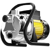 SHANGDA Water Transfer Pump 110V Shallow Well Pump 1.6HP Electric Portable Garden Pressure Booster Pumps for Sprinkler Irriga