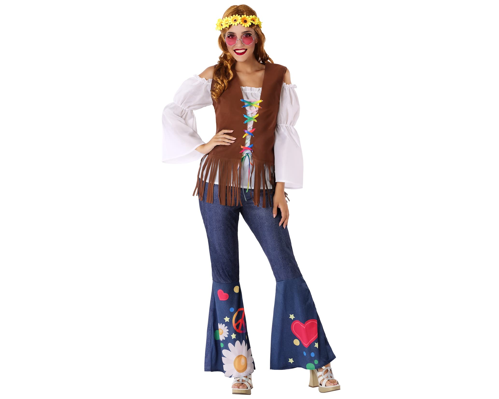 Atosa Costume Hippie Woman M-L