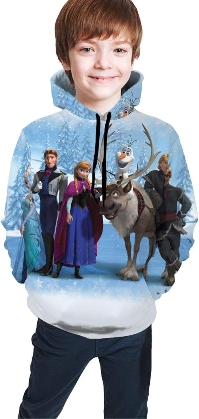 Amazon Co Jp アイ おしゃれ ティーン ボーイ ガール スウェットシャツ フード付き アメリカ ミュージカル ファンタジー 映画 アナと雪の女王2 キャラ 集め ポスター プルオーバーパーカー さわやか トレーナー フィットネス トレーニング 7 歳 服 ファッション小物