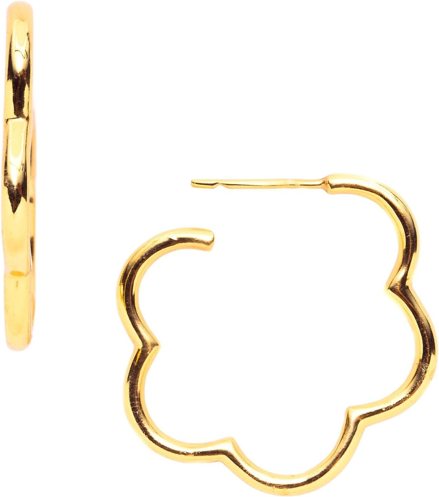 Julie Vos Gardenia Hoop - Gold