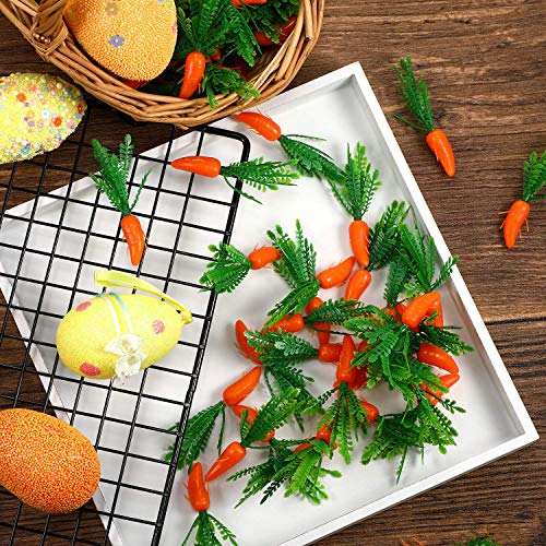 Fatpig Artificial Vegetables Realistic for Decor,Simulation Carrots for Decorations,Mini Carrots for Crafts 100pcs