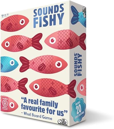 Big Potato Sounds Fishy Card Game – Bluffing Party Game 10+ Includes 20 Bonus