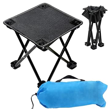 Vemee Compact Camp Stool Mini Folding Stool Folding Camping Stool Folding Ultralight Portable Mini Outdoor Chair For Camping Fishing Hiking Picnic