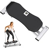 PASYOU Balance Board for Adults, Rock Stepper for Exercise at Home, Simulate Ski Machine with Resistance Band &amp; LCD Display, 330lbs Weight Capacity, Ski Balance Trainer for Full Body