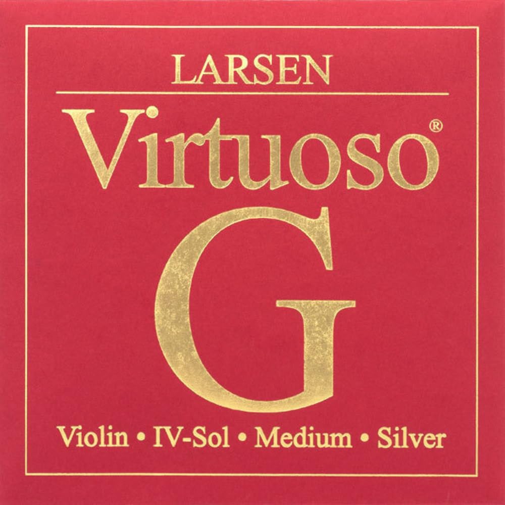 Larsen Strings Violin Strings Virtuoso G Silver single string Multi-Filament Nylon medium - Tension 4.4kg / 9.7lbs