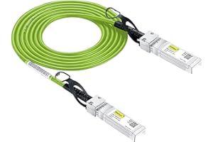 10GTEK [Green] Colored 10G SFP+ DAC Cable - Twinax SFP Cable for Ubiquiti UniFi Devices, 2-Meter(6.5ft)