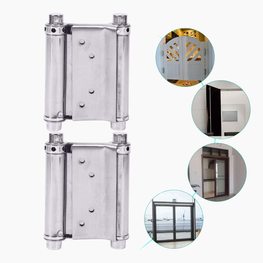 2Pcs 3 Inch Double Action Spring Hinge for Freegate Saloon Cafe Bar Counter Doors with Screws and Wrecking Bar - Image 4