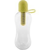 Bobble Classic Water Bottle, Filtered Water, BPA-Free Reusable Bottle, Soft Touch Carry Cap with Replaceable Carbon Filter for Sustainable Water and Hydration 18.5 oz (Lime)
