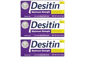 Desitin Maximum Strength Diaper Rash Paste 4 oz tube (Pack of 3)