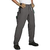 SKPRO Men's Work Pants Stretch Flex, Casual Pants Relaxed Fit, Water Resistant Carpenter Pants Heavy Duty