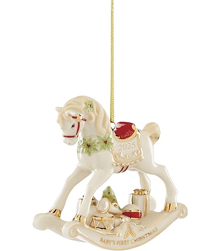 Amazon.com: Lenox 895776 2024 Vintage Rocking Horse Ornament