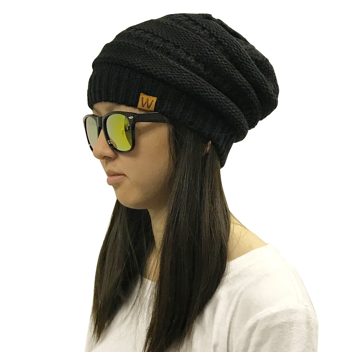 Wrapables Plaid Print Winter Infinity Scarf and Beanie Hat Set, Navy and Wine Wrapables Plaid Print Winter Infinity Scarf and Beanie Hat Set, Navy and Wine