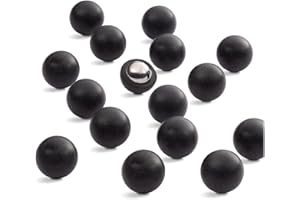 Riot Balls 0.50 Cal Self Defense Less Lethal High Impact Balls - Solid PVC/Steel Jaw Breaker Practice 50 Caliber Paintballs - 4 Grams (100 Count) White Color