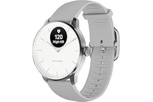 Withings ScanWatch Light - Hybrid Smart Watch, Heart Rate Monitoring, Fitness Tracker, Cycle Tracker, Sleep Monitoring