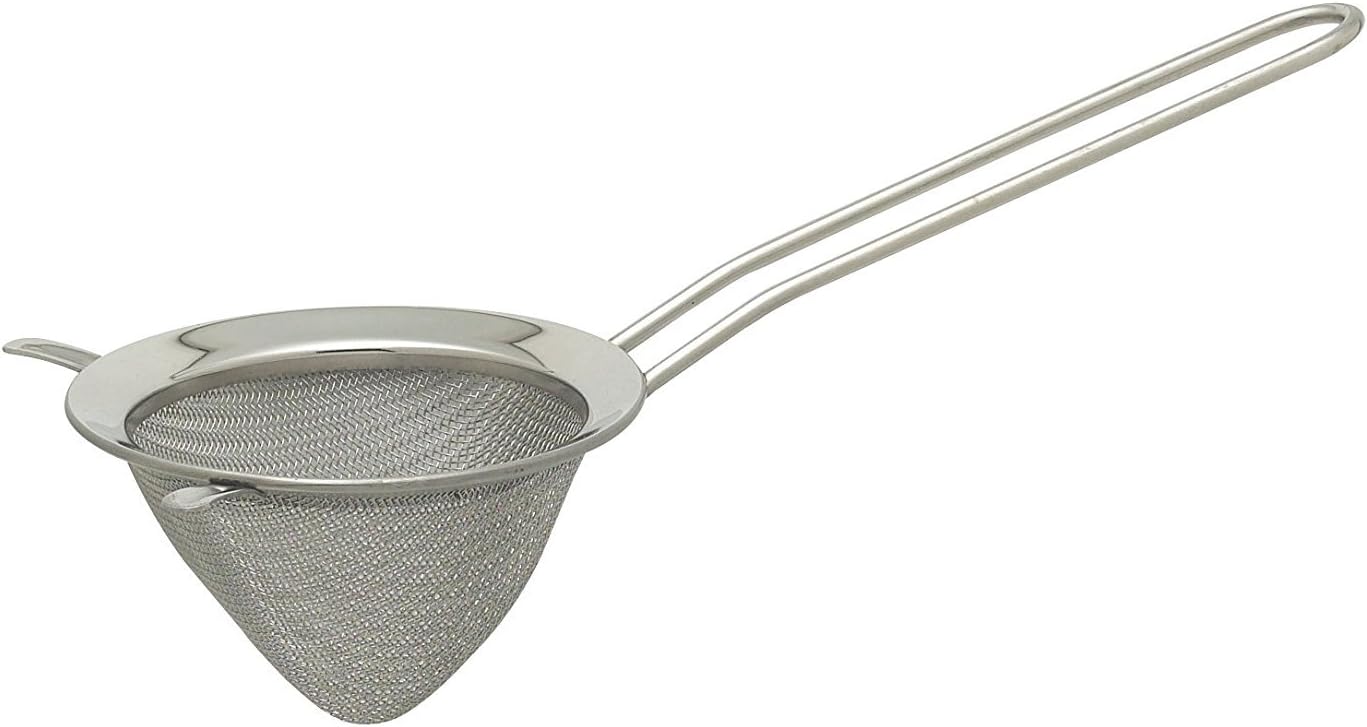 HIC DoubleEar Conical English Tea Strainer, 18/8 Stainless