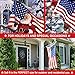 Lecoolife American Flag 3x5 ft, Long Lasting Durable 100％ Polyester Flag Built for Outdoor Use - Embroidered Stars, Sewn Stripes and Brass Grommets Strengthened by Double Stitching U.S. Flags