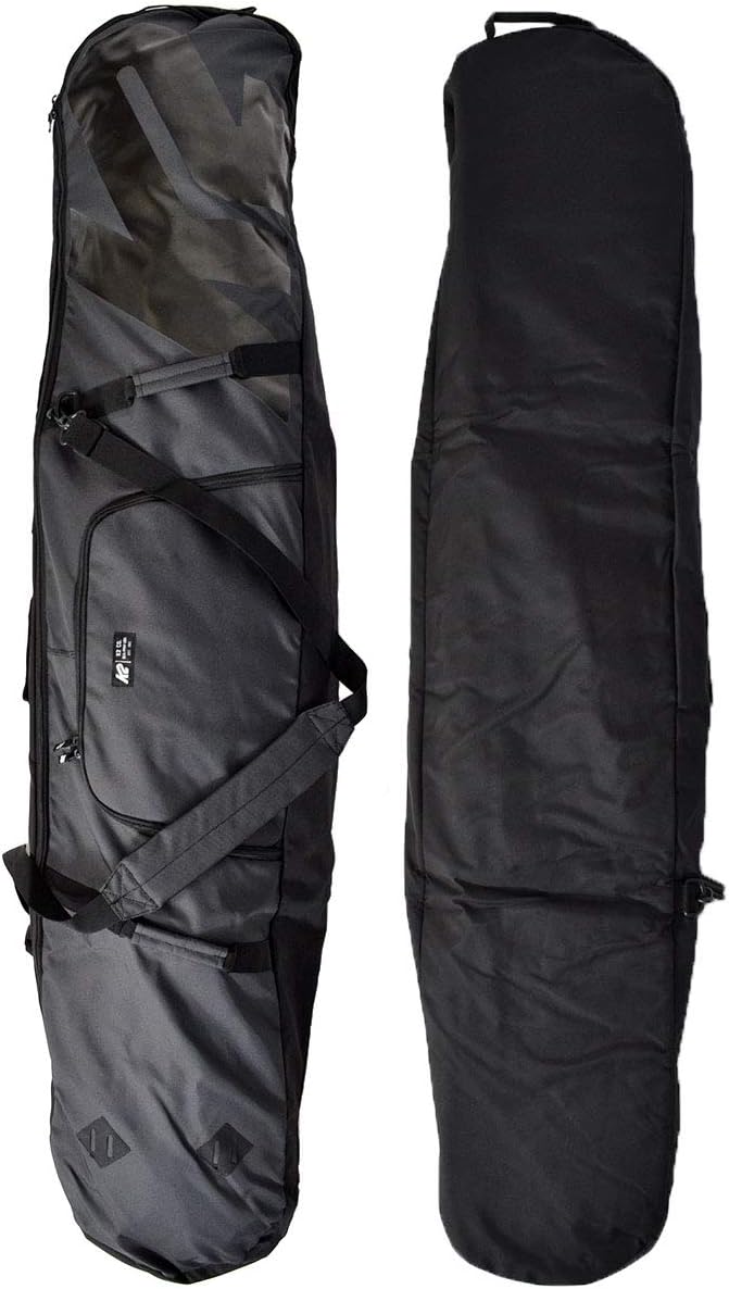 K2 Snowboardtasche Padded Board Bag Boardbag, Black, 158 x 47 x 6 cm