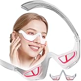 HGHJHVJ Red Light Therapy Massager, Red Light Therapy Eyelift Device with Microcurrent, Under Eyes Glasses Treatment Eye Bags Dark Circles Puffiness Wrinkles Fine Lines (C)