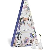 Tea Forte Tea Advent Calendar Gift Set; 12 Individually Wrapped Handcrafted Assorted Pyramid Infuser Tea Bags with Numbered Doors, Demoiselle