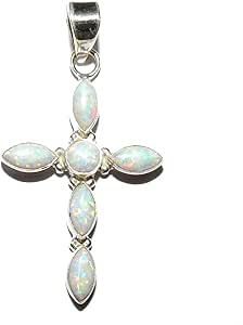 Amazon.com: Fire Opal Cross Pendant 01 Gorgeous Natural Healing Spiritual Crystal Energy (Gift 