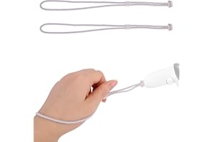 2pcs Controller Wrist Straps for Oculus 3, White Adjustable Controller Hand Lanyards Easy to Attach VR Accessories for Oculus