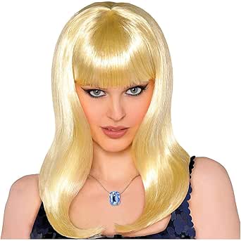Peluca rubia disfraz halloween Outlet