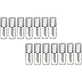 10Pcs 1.2ML Mini Reusable Empty Clear Plastic Lip Gloss Balm Tube Bottle DIY Lipstick Container Vials (Silver)