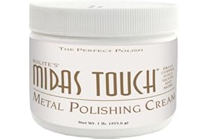 Rolite MTMPC1# Midas Touch Metal Polishing Cream, 1 lb, Non-Toxic Formula for Silver, Gold, Brass, Copper, Chrome, Polishing 