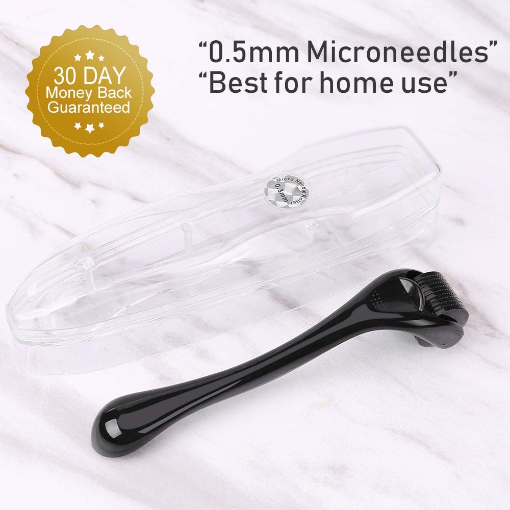 Derma Roller for Hair Growth, Biotin Hair Growth Serum + Scalp Hair Regrowth Shampoo for Men and Women, Best Hair Loss Treatment Product : Beauty