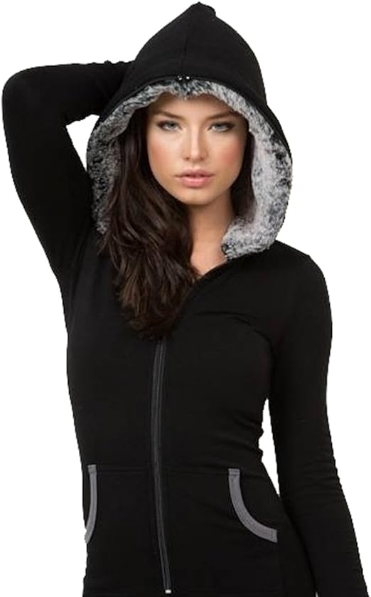 Top Adult Women Fur Lined Onesie Jumpsuits Clothing