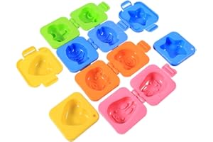 6-Piece Set Eggs Mould, Non-Stick Silicone Sushi Rice Mold Cooking DIY Tool Bento Accessories for Customized Kids Food Making