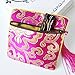 Gold Fortune Drawstring Embroider Gift Bag Money Wallets Purse Assorted Brocade Patterns Jewelry Bags Cosmetics Value Set For Woman Girls (Square 12 Pieces)