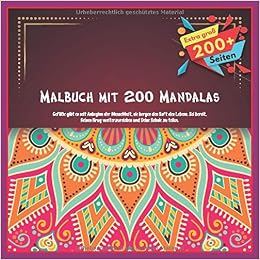 Amazon Com Malbuch Mit 200 Mandalas Gefasse Gibt Es Seit