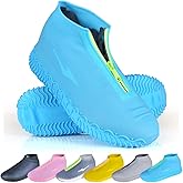 ydfagak Shoe Covers Waterproof Reusable Foldable Not-Slip Rain Shoe Covers with Zipper,Shoe Protectors Overshoes Rain Galoshes for Kids Men and Women