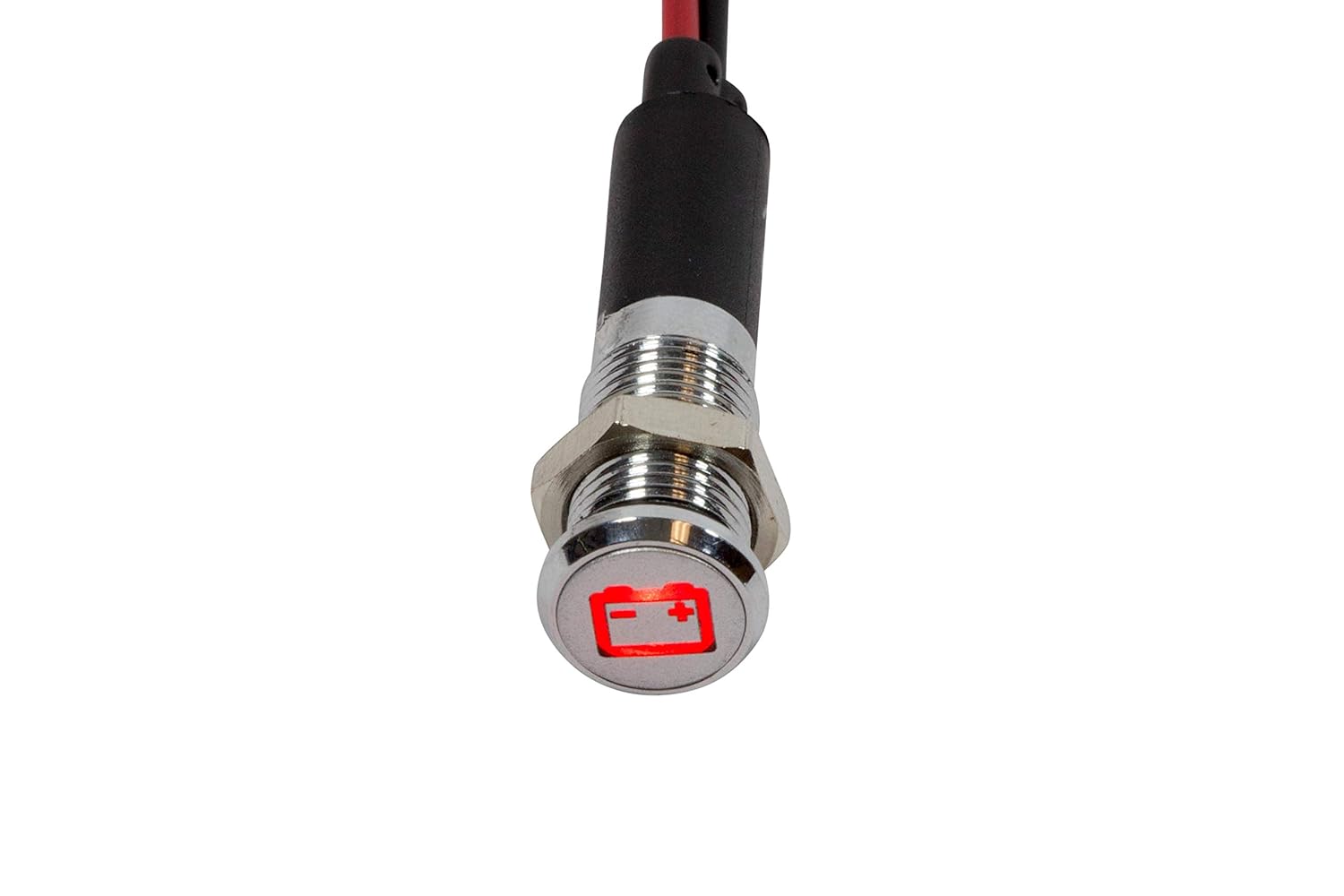 High Beam Indicator PL8MS 8mm 5/16 12V LED Metal Signal
