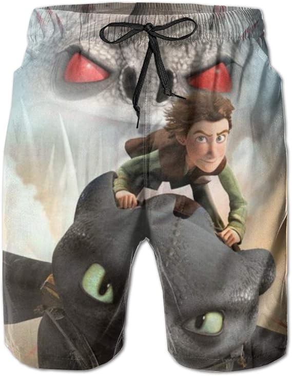 Bañador para hombre, con bolsillos, para entrenar a tu dragón, Cómo