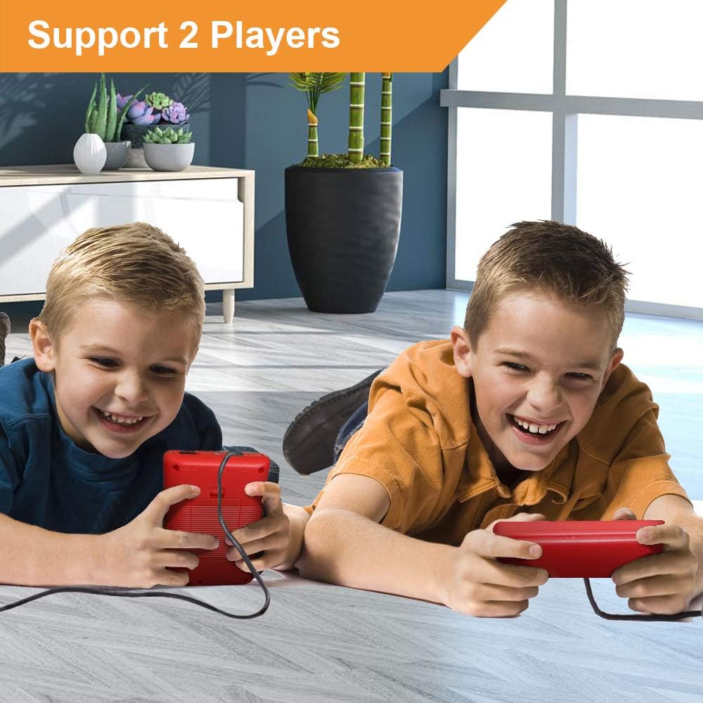 TrophyRak Handheld Game Console, Retro Mini Game Console, 500 Classical FC Games, Built-in 800mAh Rechargeable Battery, Support for Connecting TV & 2 Players: Toys & Games
